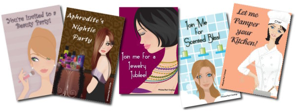 Home Party Postcards Sampling