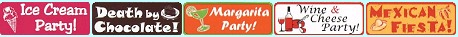 New Theme Party Stickers